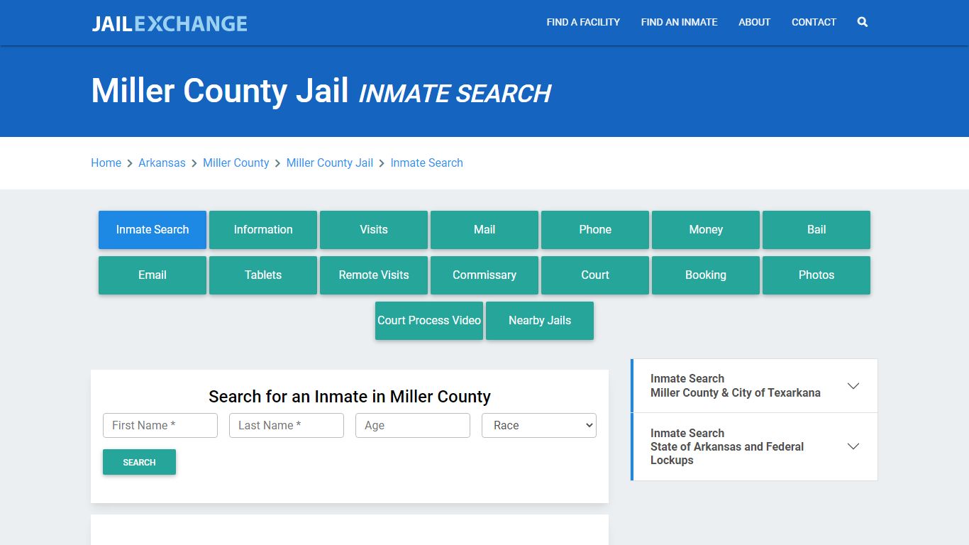 Miller County Jail, AR Inmate Search: Roster & Mugshots