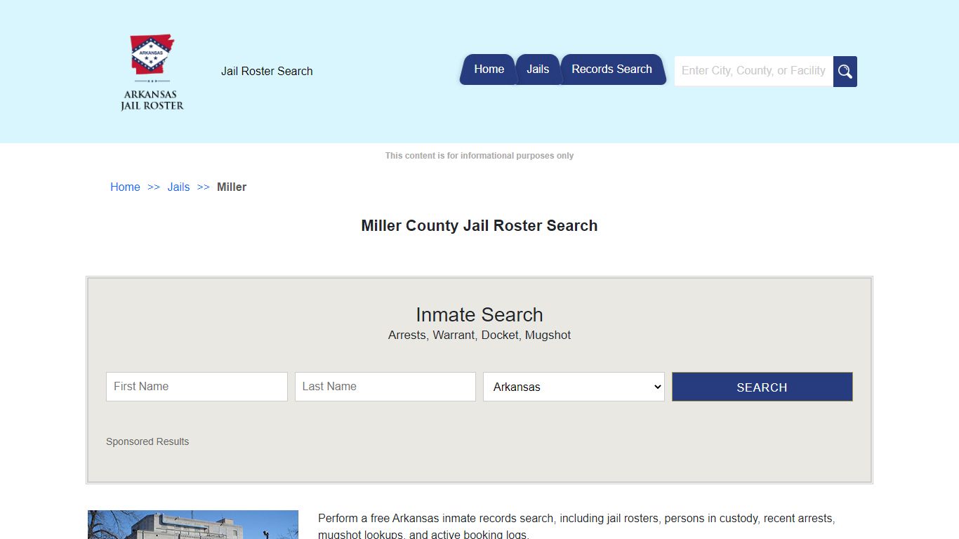 Miller County Jail Roster Search